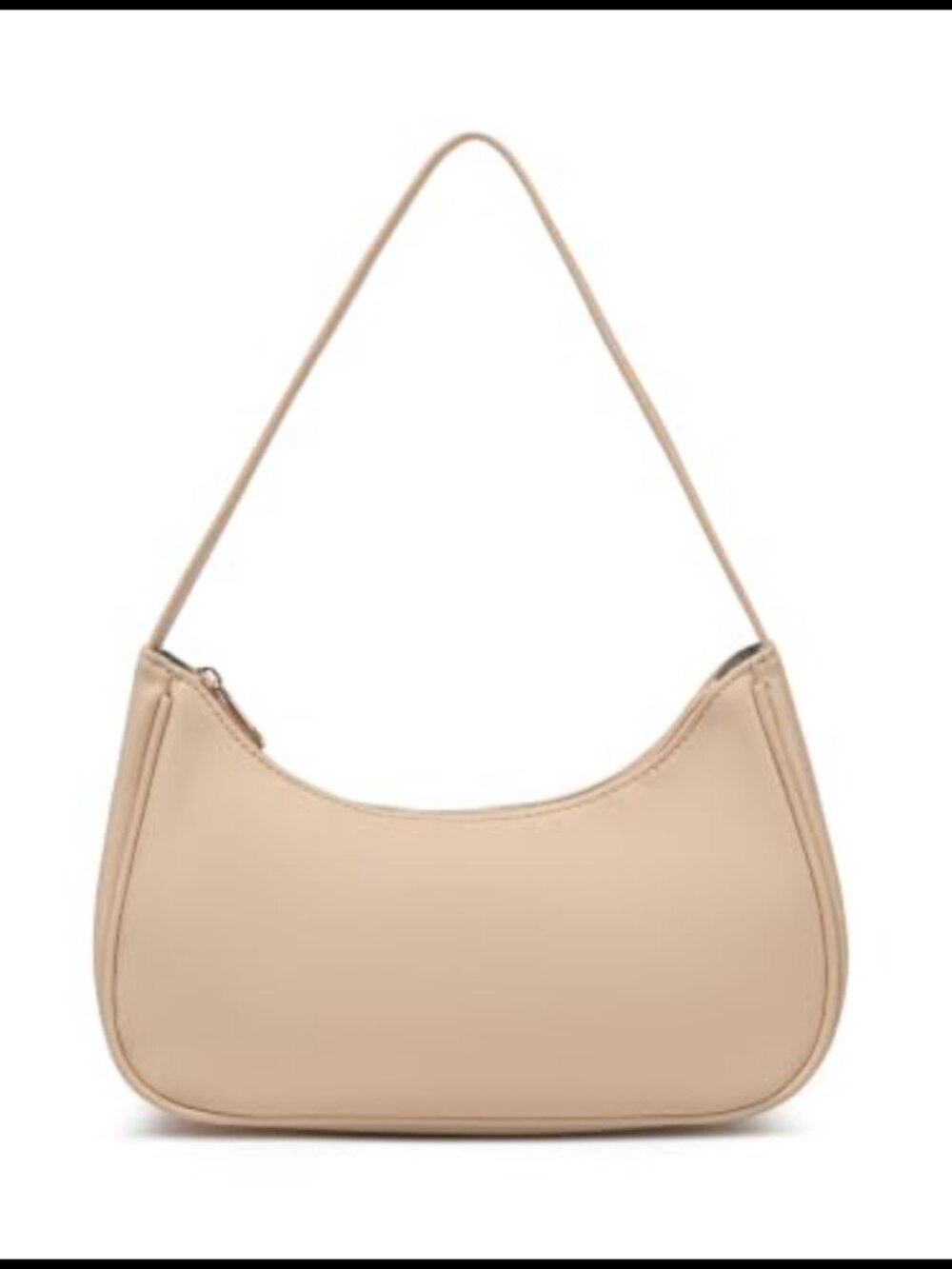 Vegan Leather Hobo Shoulder Bag Sling Tote Retro Clutch Purse with Zipper